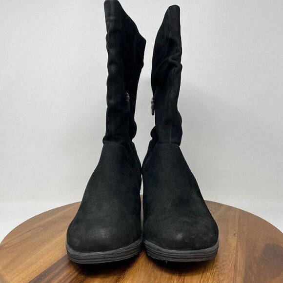 Dansko Boots Womens 40 Cassy Wedge Mid Calf Boots 1622100200 Suede Zip Casual - Picture 2 of 8